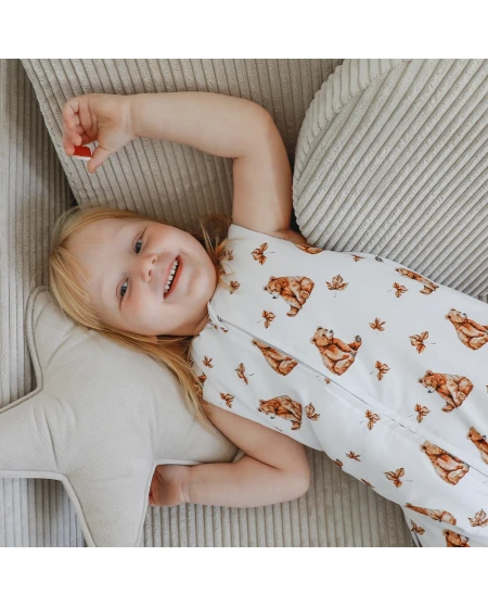 Katoenen slaapzak met pijpen voor kinderen 3-4 jaar | Waldin