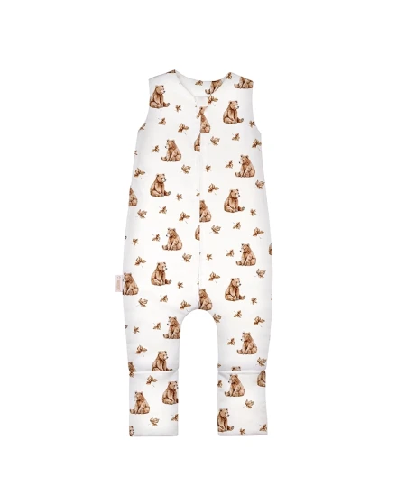 Katoenen slaapzak met pijpen voor kinderen 3-4 jaar | Waldin