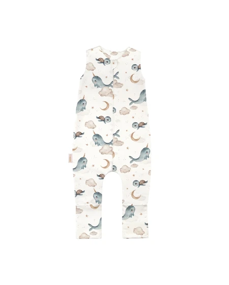 Katoenen slaapzak met pijpen voor kinderen 1–2 jaar | Waldin