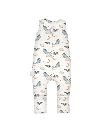 Katoenen slaapzak met pijpen voor kinderen 3-4 jaar | Waldin