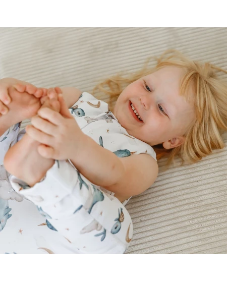 Katoenen slaapzak met pijpen voor kinderen 3-4 jaar | Waldin