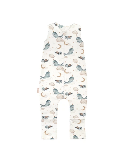 Katoenen slaapzak met pijpen voor kinderen 3-4 jaar | Waldin