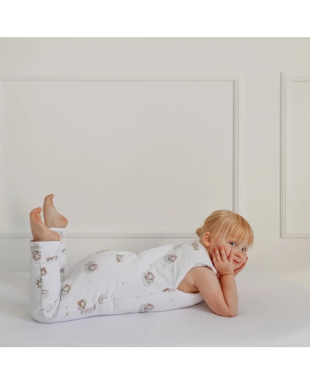 Katoenen slaapzak met pijpen voor kinderen 3-4 jaar | Waldin