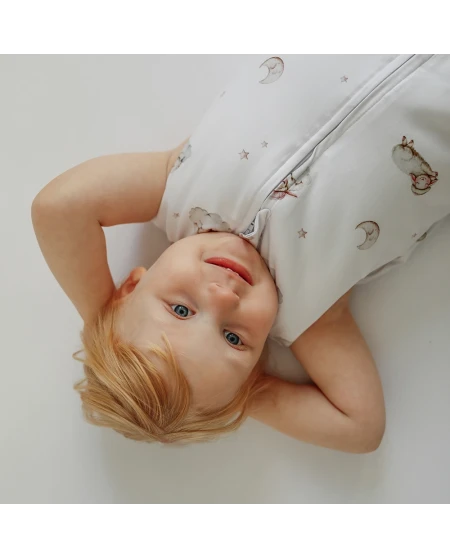 Katoenen slaapzak met pijpen voor kinderen 3-4 jaar | Waldin