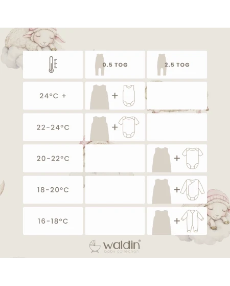 Katoenen slaapzak met pijpen voor kinderen 3-4 jaar | Waldin