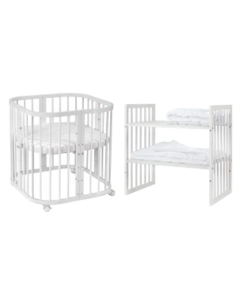 7in1 kinderbed met matras Wit | Waldin